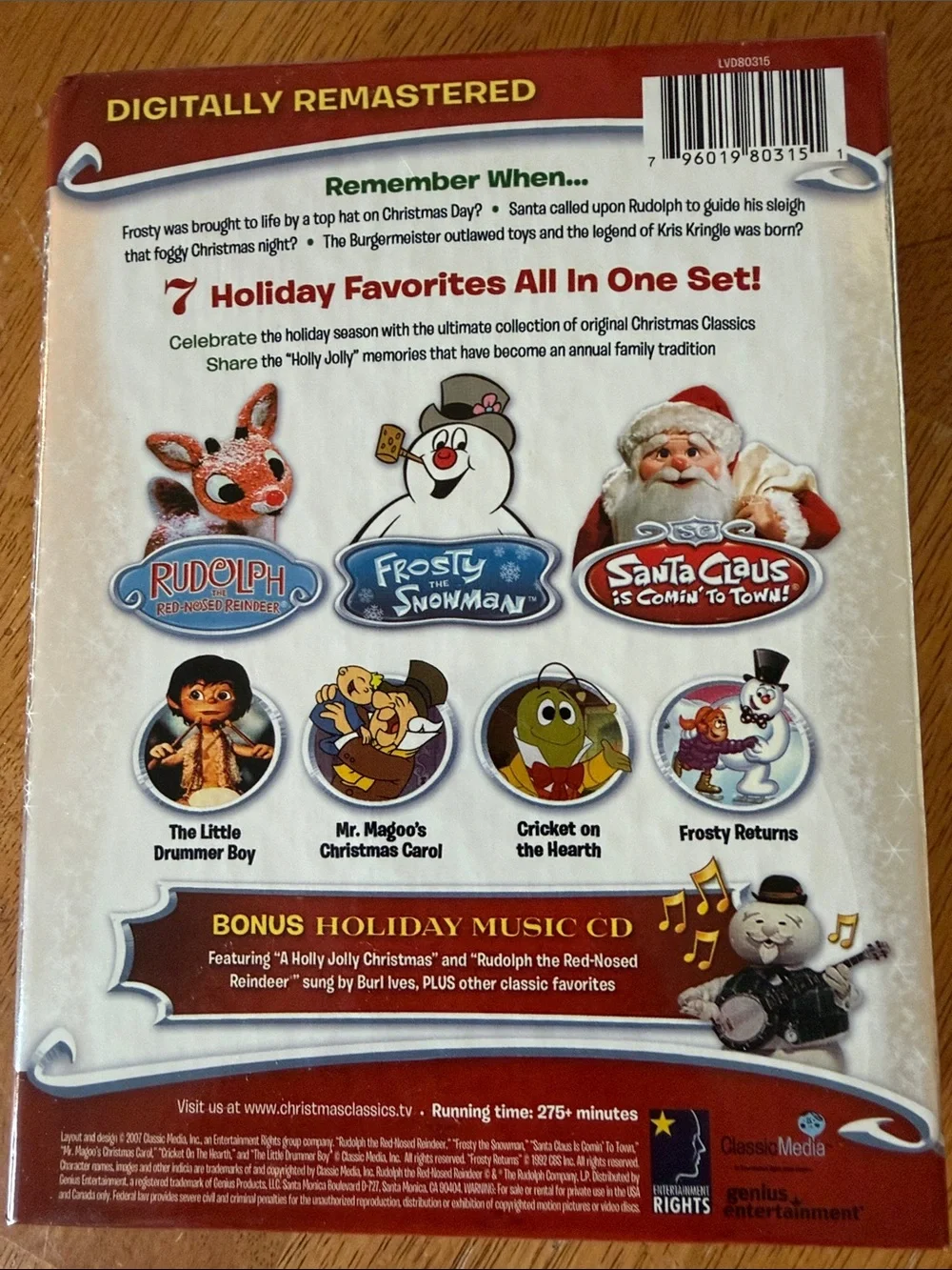 The Original Christmas Classic DVD set of 7